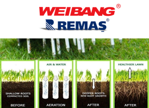 Weibang WB 486 CRC EUR5 Loncin G200F Benzinli Çim Havalandırma Makinesi