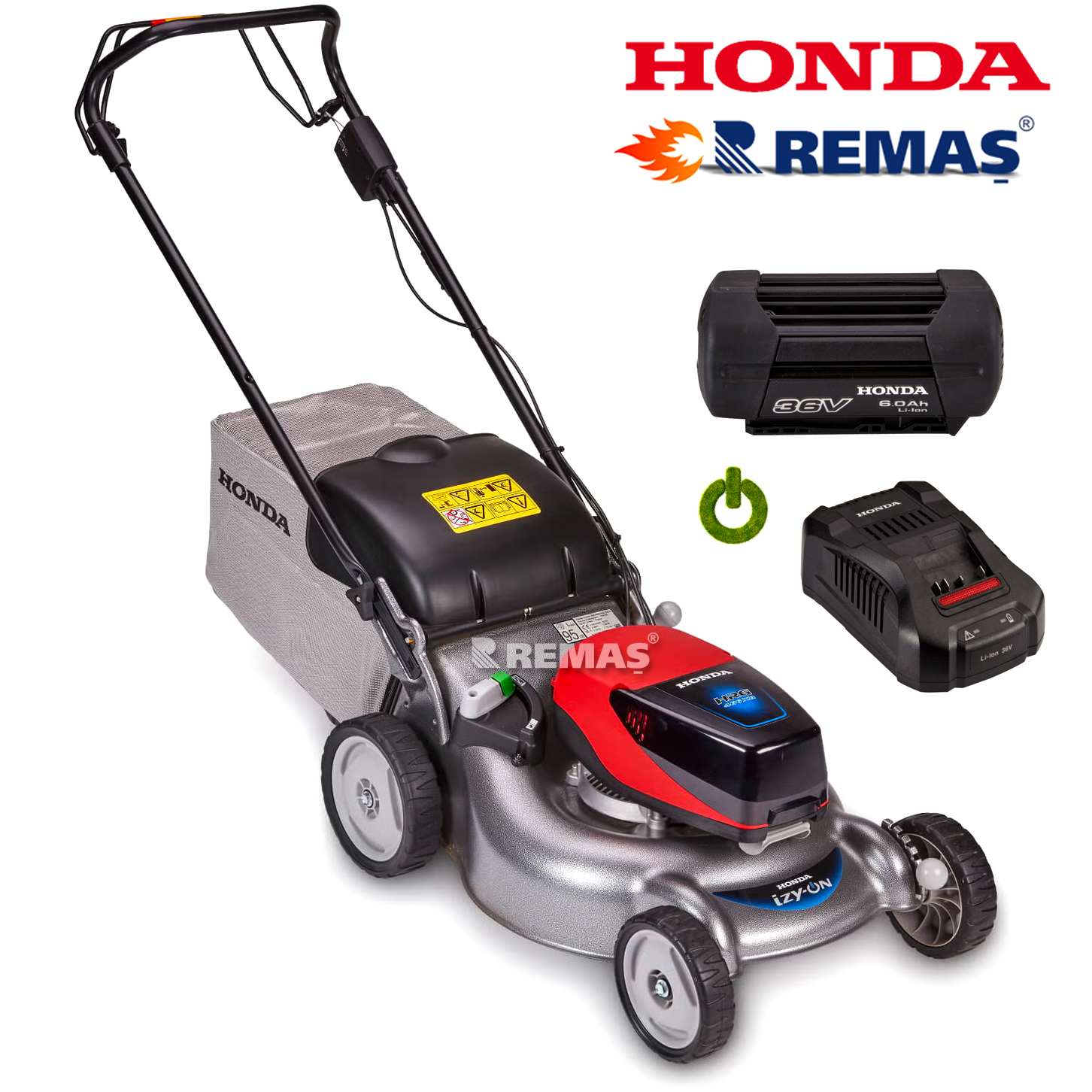 Honda HRG 466 XB Akülü Şarjlı 6.0 Ah Çim Biçme Makinesi