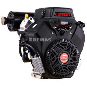 Loncin LC2V80FD-A EUR5 Marşlı 25.5 HP Yatay Milli Kamalı Benzinli Motor
