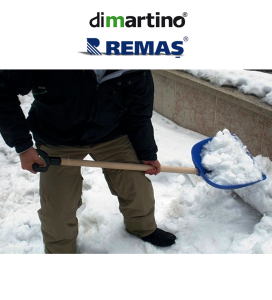 Di Martino 5004B Metal Ağızlı 50 cm Kar Küreği