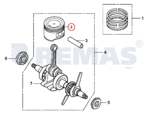 Piston Standart 39 mm HONDA GX35 - UMK435