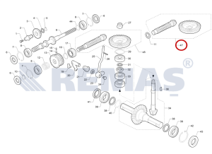 Konik Dişli Grubu Komple Üst ANTRAC 200 - ANTRAC350 - ANTRAC360 Çapa Makineleri