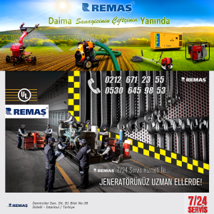 Remaş Jeneratör Servis Hizmeti Arıza Tamir Bakım Teknik Destek