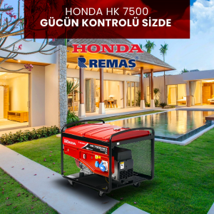 Honda HK 7500 MS Benzinli Jeneratör - Marşlı - 7,5 KVA