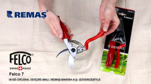 Felco 7 Budama Makası 21 cm Sağ By-Pass Ağaç Asma Bahçe Makası