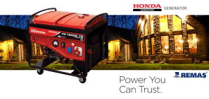 Honda HK 15000 TS Benzinli Jeneratör - Otomatik 15 kVA