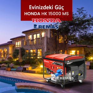 Honda HK 15000 MS Benzinli Jeneratör - Marşlı 15 kVA