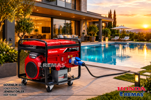 Honda HK 15000 MS Benzinli Jeneratör - Marşlı 15 kVA