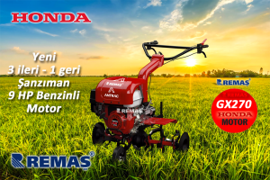 Antrac 270 Tekerlekli 3 ileri + 1 geri Şanzımanlı 9 HP GX270 Motorlu Benzinli Çapa Makinesi