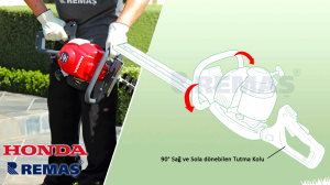 Honda HHH 25D75ET Benzinli Motorlu Çit Kesme Budama Makinası Japon (1.1 HP - OHC 72 cm Çift Yönlü Bıçak )