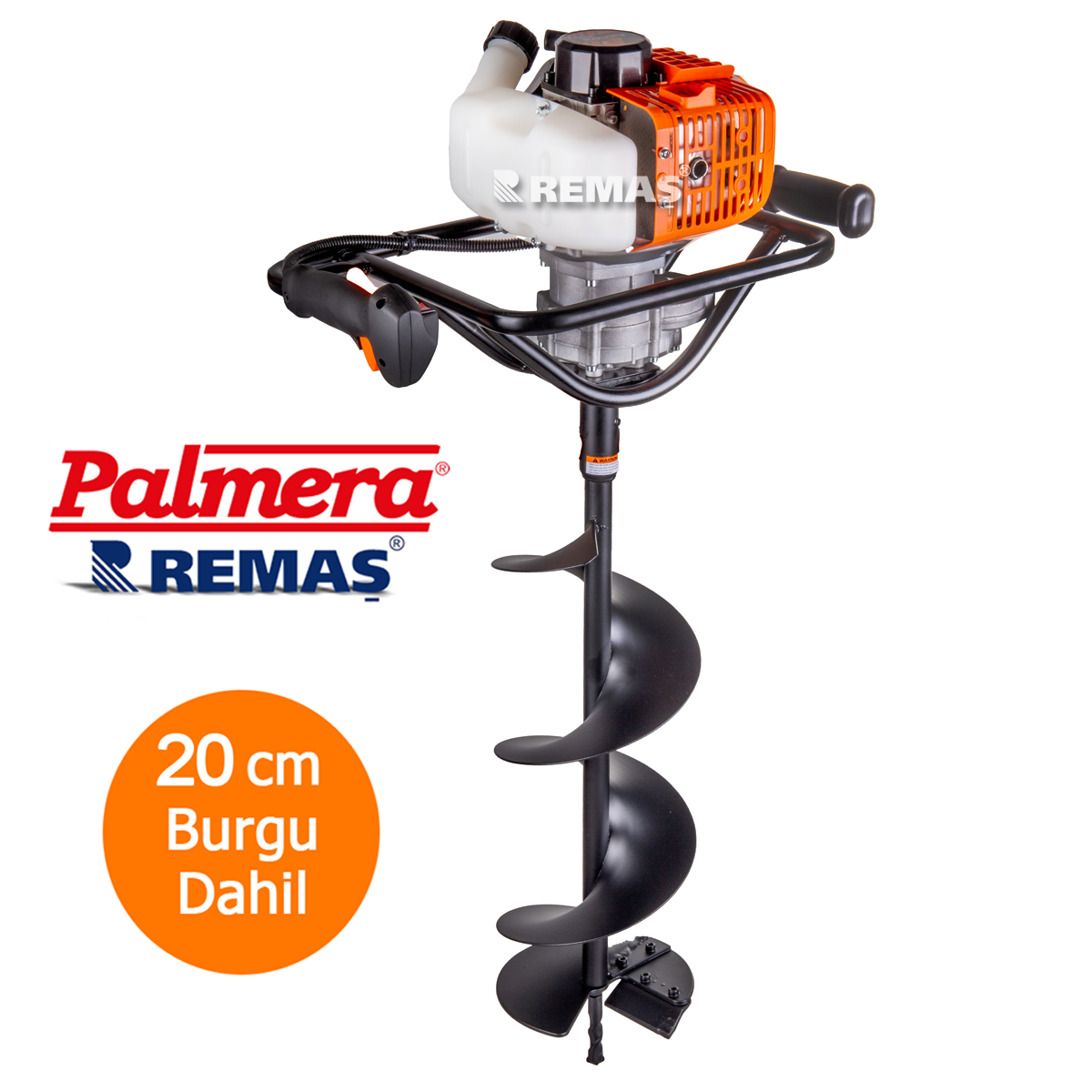 Palmera ZLAG520B5 EUR5 20 CM Benzinli Motorlu Toprak Burgu Makinası