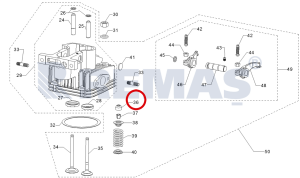 Subap Gayd Lastiği - Yağ Keçesi ANTOR 3LD450 - 3LD510 Dizel Motorlar