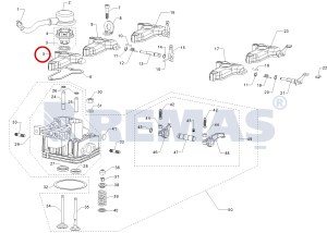 Külbütör Kapak - Külbütör Kapağı ANTOR 3LD450 - 3LD510 Dizel Motorlar