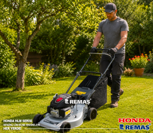 Honda HLM 570 CS Benzinli Çim Biçme Makinası (6 HP - 170 cc - 57 cm Bıçak - Kendi Yürür)