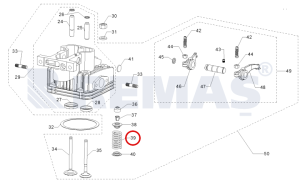 Subap Yayı Çift Takım ANTOR 3LD450 - 3LD510 Motorlar