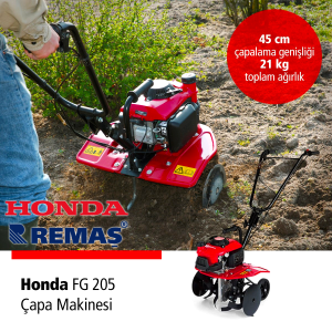 Honda FG 205 DE 2.5 HP Benzinli Çapa Makinası