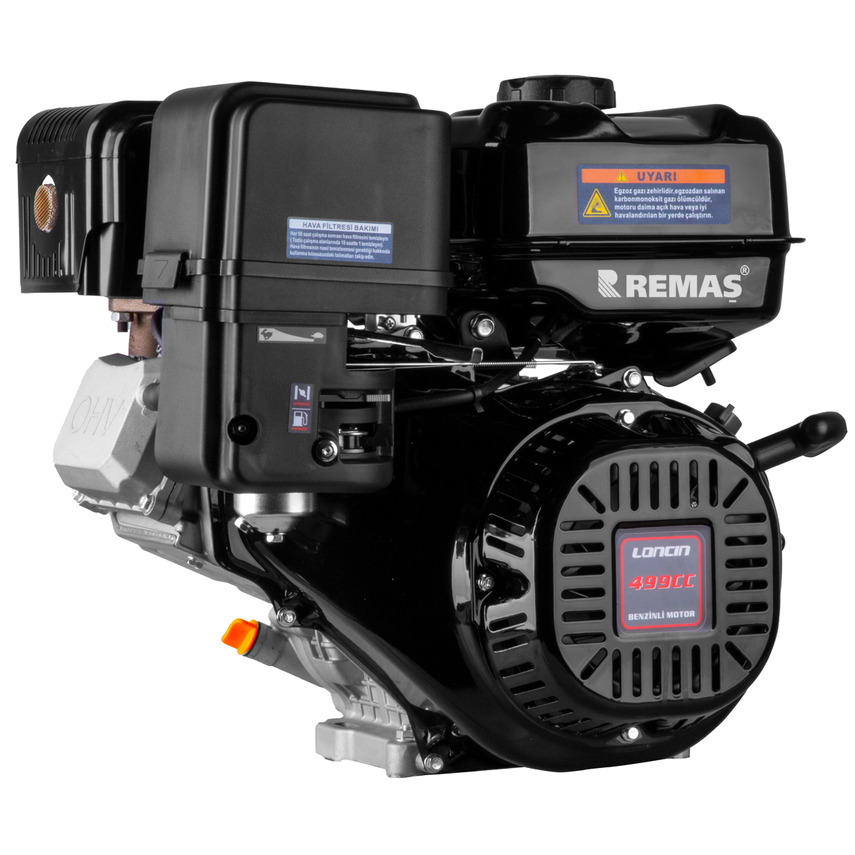 Loncin H500-A EUR5 İpli 17 HP Yatay Milli Kamalı Benzinli Motor