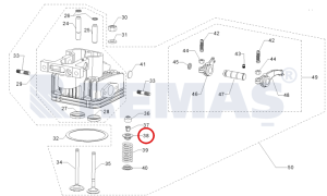 Subap Yay Tabla Tutucusu ANTOR 3LD450 - 3LD510 Motorlar