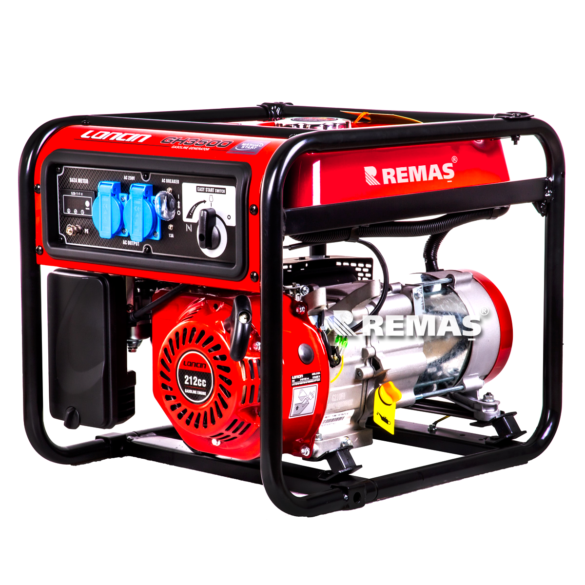 Loncin GH3500 İpli 3,5 kVA Monofaze Benzinli Jeneratör