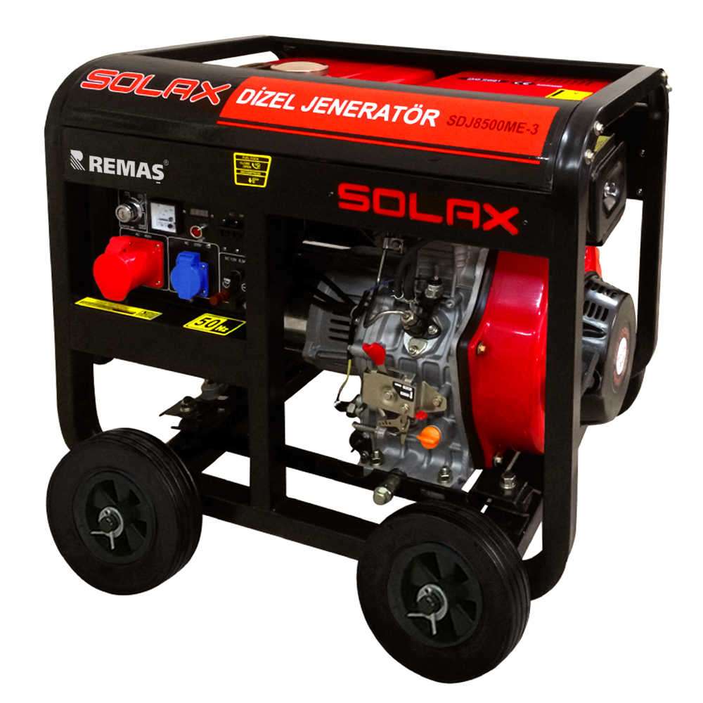 Solax SDJ 8500 ME3 Trifaze Marşlı 7.5 kVA Dizel Jeneratör