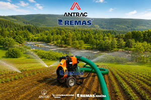Antrac 4 LD 820 LY-3 Dizel Motopomp 17 HP Yağmurlama 4'' Parmak Marşlı Su Motoru