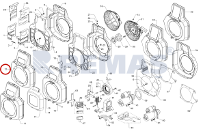 Volan Muhafaza Sacı Üst İHM - Hava Fan Sacı Üst ANTOR 6LD360 - 6LD400 Dizel Motorlar