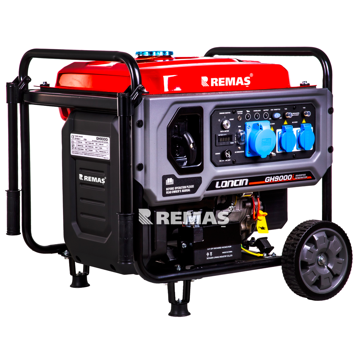 Loncin GH9000i EUR5 Marşlı İnvertörlü Monofaze Benzinli Jeneratör