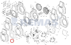 İlk Hareket Kasnak Muhafaza Plastik Kapağı ANTOR 6LD360 - 6LD400 Dizel Motorlar