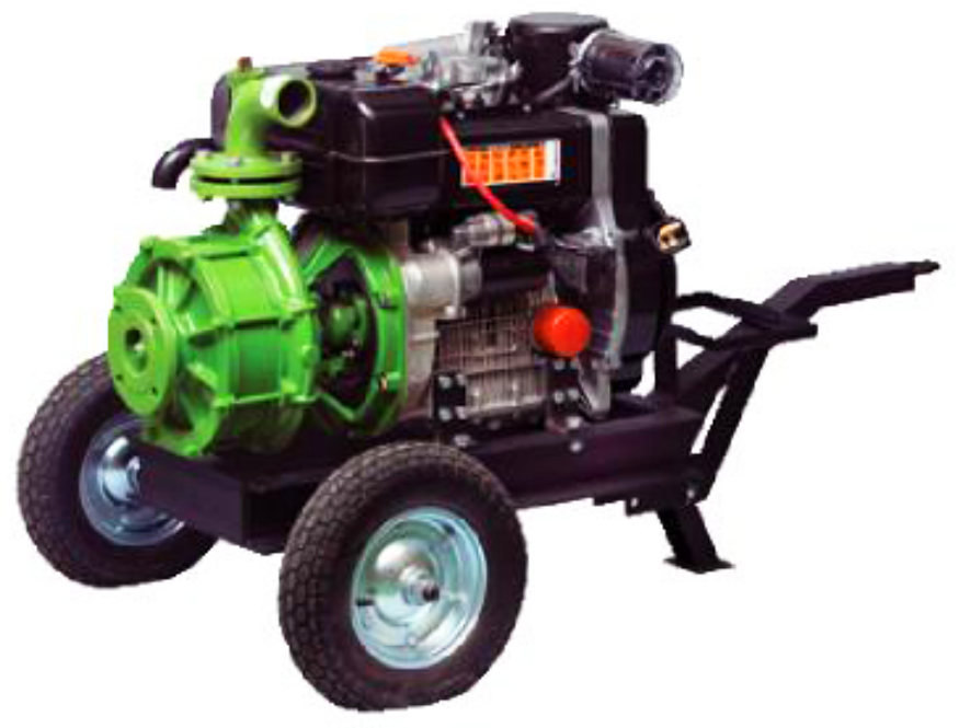 Lombardini Motopomp 9 LD 625-2 R822 Marşlı Dizel Su Motoru ( 28.5 HP 4'' Parmak Yağmurlama )