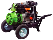 Lombardini Motopomp 9 LD 625-2 R822 Marşlı Dizel Su Motoru ( 28.5 HP 4'' Parmak Yağmurlama )