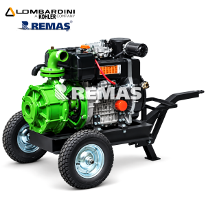 Lombardini Motopomp 9 LD 625-2 R526 Marşlı Dizel Su Motoru ( 28.5 HP 2'' Parmak Kademeli )