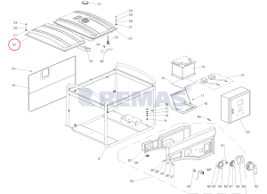 Şase Üst Muhafaza Kapağı HONDA HK5500 - HK7500 - HK15000 Genset