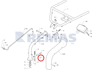 Tutamak Gidon Taşıyıcı Ayar Antrac 200 - 350 - 360 Çapa Makinesi Uyumlu