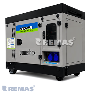 Aksa APB 12500-M Marşlı Monofaze Kabinli Dizel Jeneratör