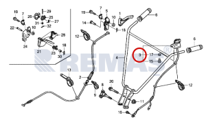 Switch Tertibatı Motor Durdurma - Stop Anahtar HONDA FG205 Çapa Makinesi