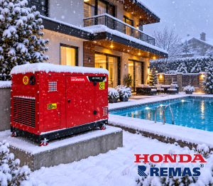 Honda HR 16000 TS Kabinli Otomatik 16 kVA Benzinli Jeneratör