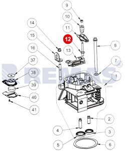 Külbütör Saplaması - Subap Ayar Vidası ANTOR AD320 - LOMBARDINI 15LD225 - 15LD315 - 15LD350 Dizel Motorlar