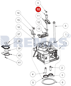 Külbütör Saplama Ayar Somunu ANTOR AD320 - LOMBARDINI 15LD225 - 15LD315 - 15LD350 Dizel Motorlar