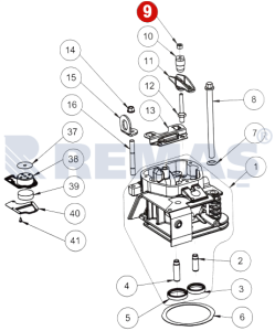 Subap Ayar Kilitleme Somunu ANTOR AD320 Dizel Motorlar