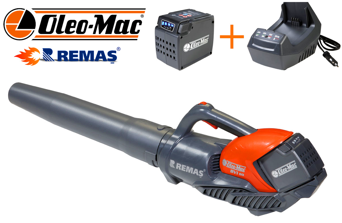 Oleo-Mac Bvi60 Şarjlı 5.0 Ah Akülü Üfleme Makinesi