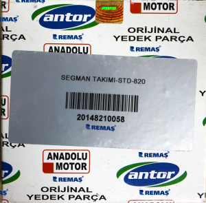 Segman Takımı Standart Antor 4 LD 820