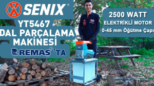 Senix YT5467 Elektrikli 2500 watt Dal Parçalama Öğütme Talaş Makinesi