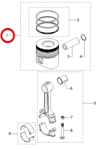 Piston Segman Set Standart ANTOR 4LD820 Motor