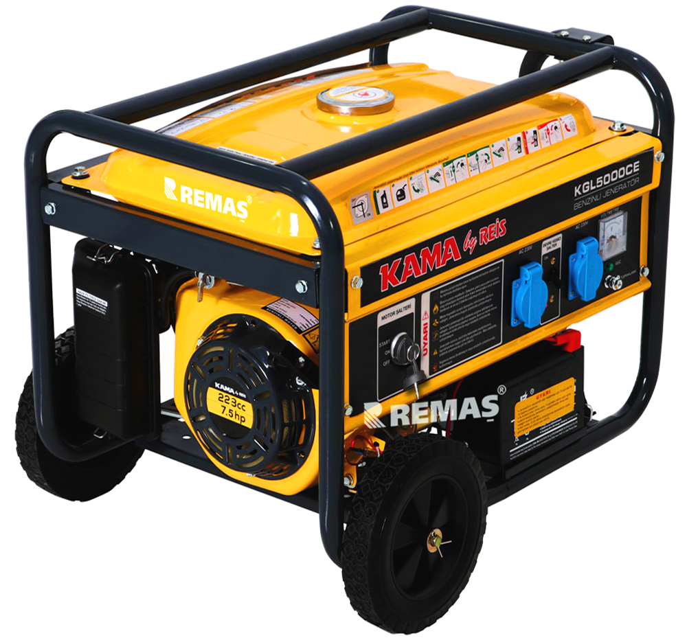 Kama KGL 5000 CE Marşlı 5 kVA Monofaze Benzinli Jeneratör