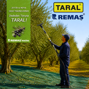 Taral OLEA PLUS Forcepack-S Sırt Tipi Akülü Teleskopik Zeytin Hasat Silkme Makinesi
