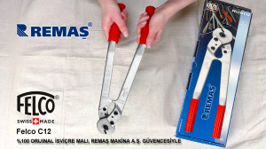Felco C12 Çelik Halat Makası 12 mm Sağ-Sol El Halat Kesme Makası