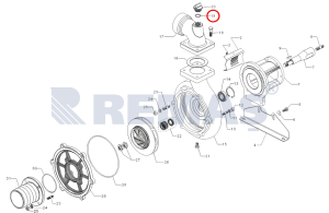O-Ring Ø32x4 - Su Doldurma Kapağı ANTOR - ANTRAC LK4 / LY3 / LS4 Motopomp