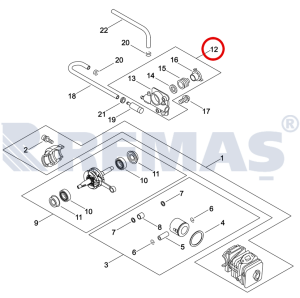 Yağ Pompası ECHO CS350TES - CS269TS - CS351WES - CS361WES Testereler