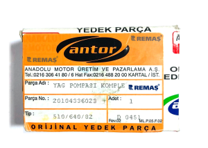 Yağ Pompası Komple  ANTOR 3LD450 - 3LD510 - 4LD640 - 4LD820 Dizel Motorlar