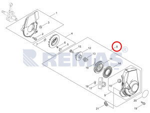 Starter Kapak - İp Çekme Mekanizması ECHO ES-255ES Yaprak Üfleme Makinesi